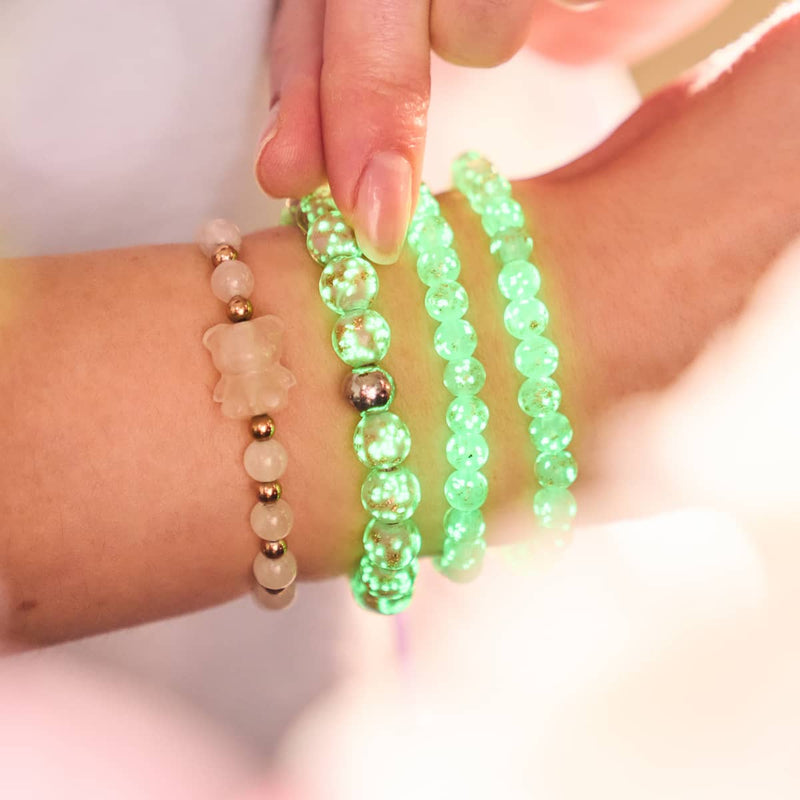 Sukkulente | 925er Sterlingsilber | Glühwürmchen-Glasfolie