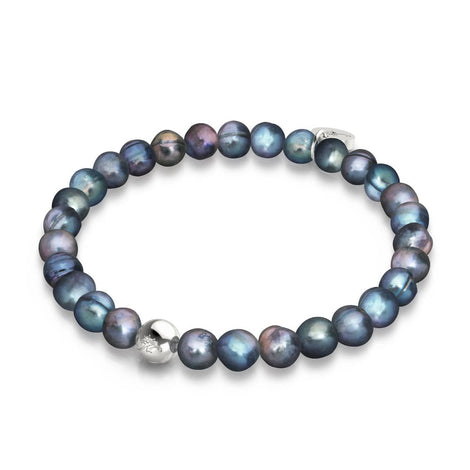 Holografisch | 925er Sterlingsilber | Süßwasserperlenarmband