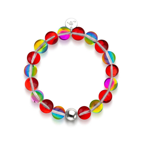 Marsrot | 925er Sterlingsilber | Galaxy Glass Statement Armband