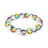 Regenbogenhimmel | 925er Sterlingsilber | Statement-Armband aus Galaxieglas