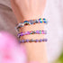 Regenbogenhimmel | 925er Sterlingsilber | Statement-Armband aus Galaxieglas