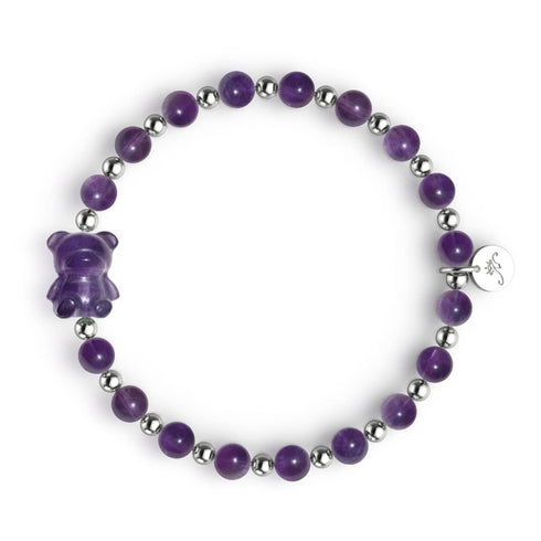 Bjorn | Gemmy Bear Armband | Amethyst x Silber