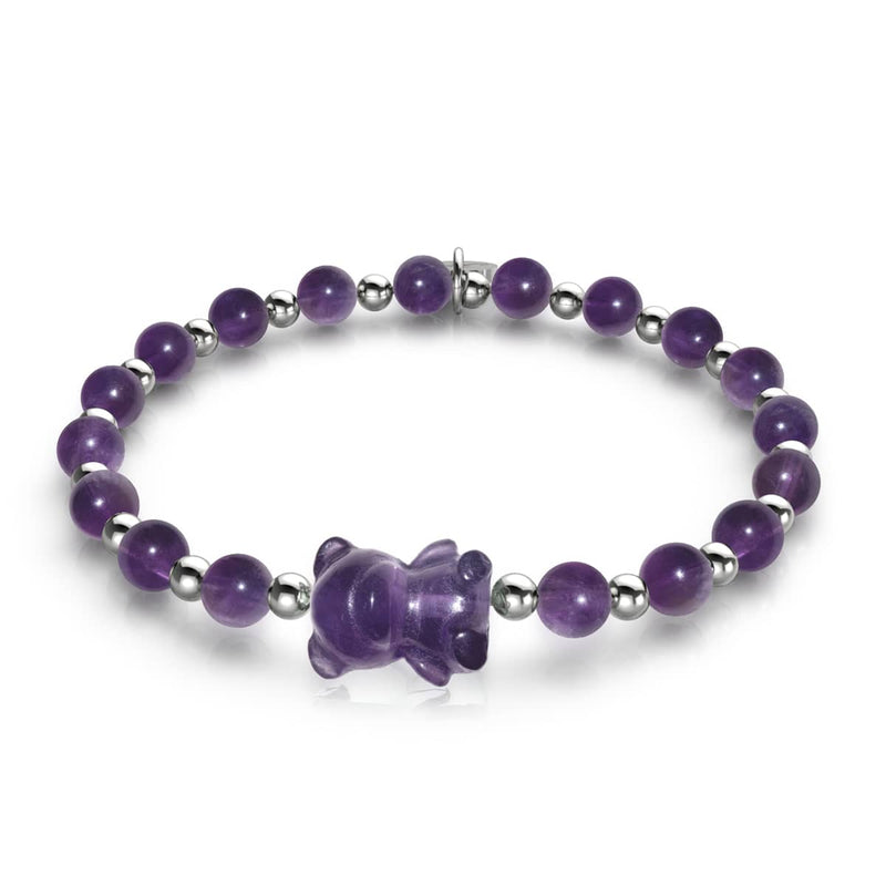 Bjorn | Gemmy Bear Armband | Amethyst x Silber