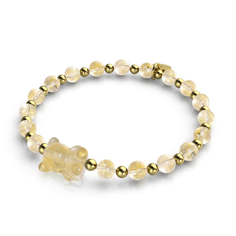 Honigbär | Edelsteinbär-Armband | Citrin x Gold