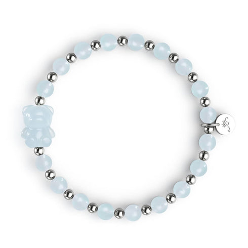 Oceanus | Gemmy Bear Armband | Aquamarin x Silber