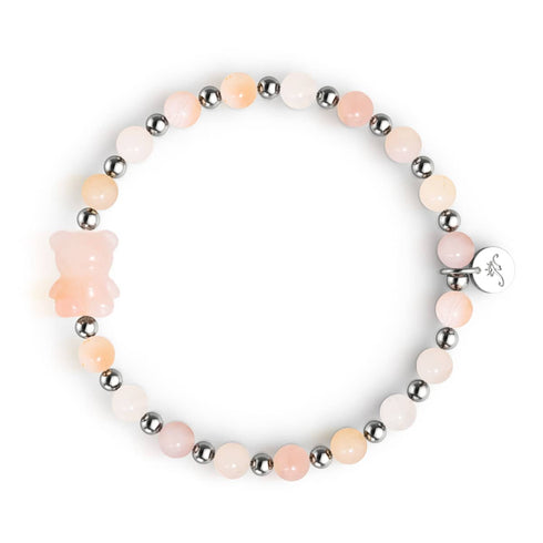 Sahara | Gemmy Bear Armband | Pfirsichkarneol x Silber
