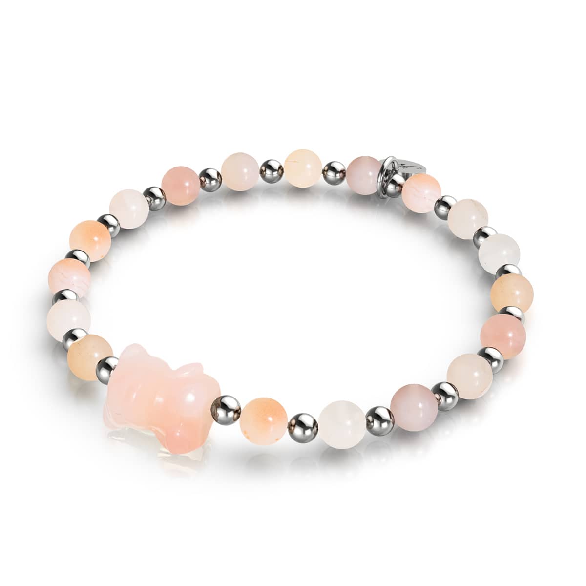 Sahara | Gemmy Bear Armband | Pfirsichkarneol x Silber
