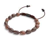 Bronzit | Rotguss | Edelstein-Kieselstein-Makramee-Armband