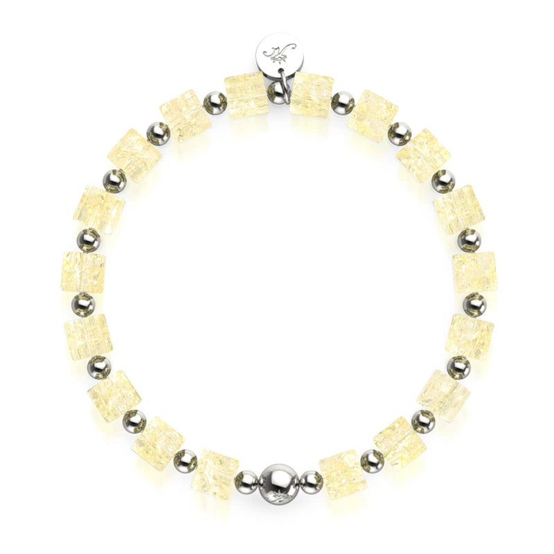 Gefrorene Limonade | Glitzerglas | Zuckerwürfel-Armband