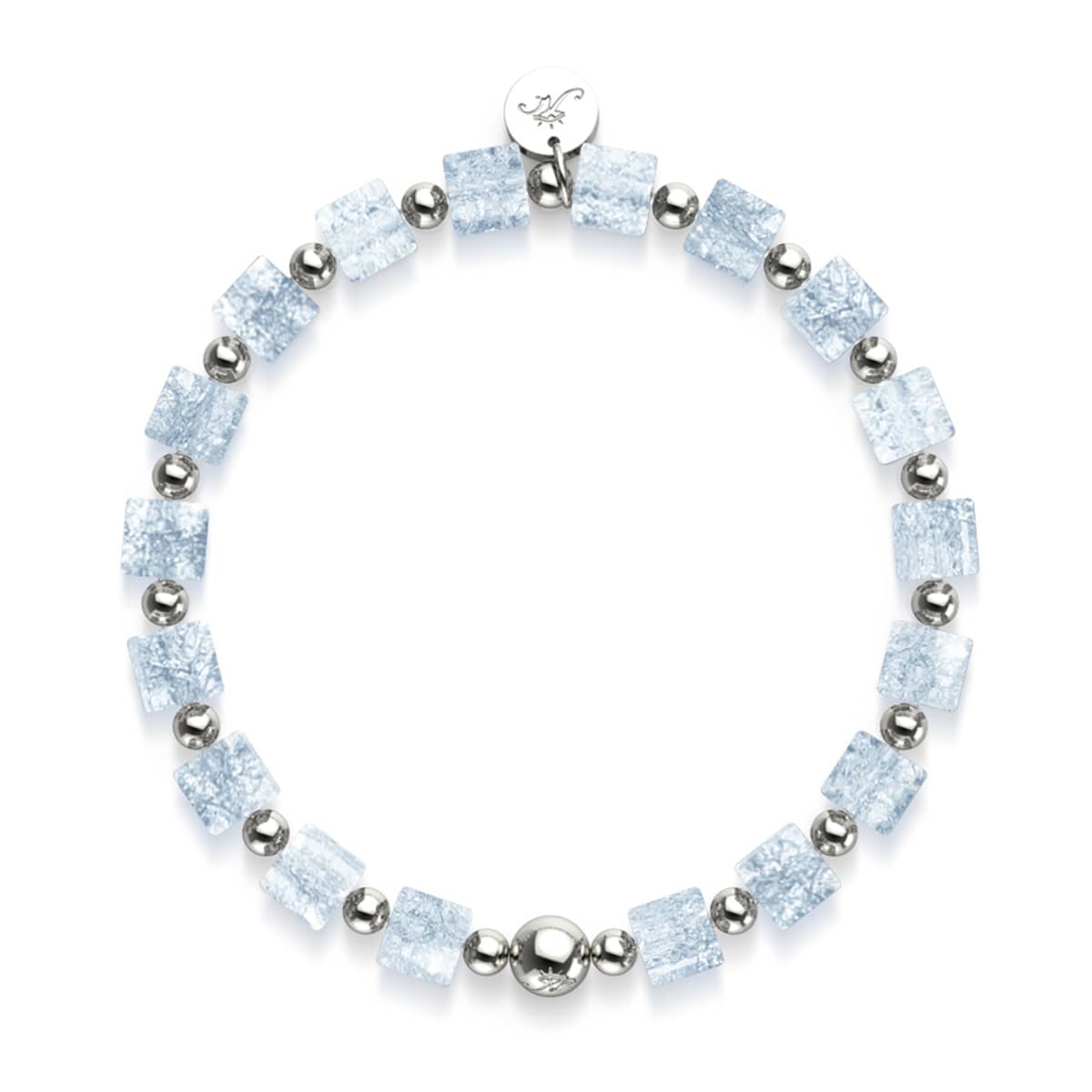 Eiswürfel | Glitzerglas | Zuckerwürfel-Armband