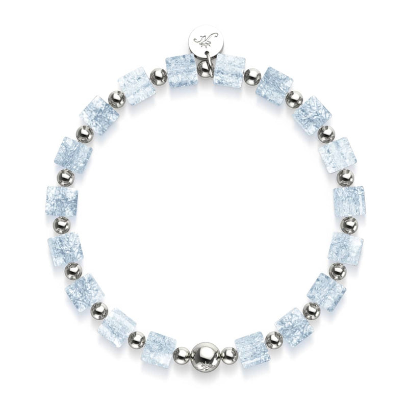 Eiswürfel | Glitzerglas | Zuckerwürfel-Armband