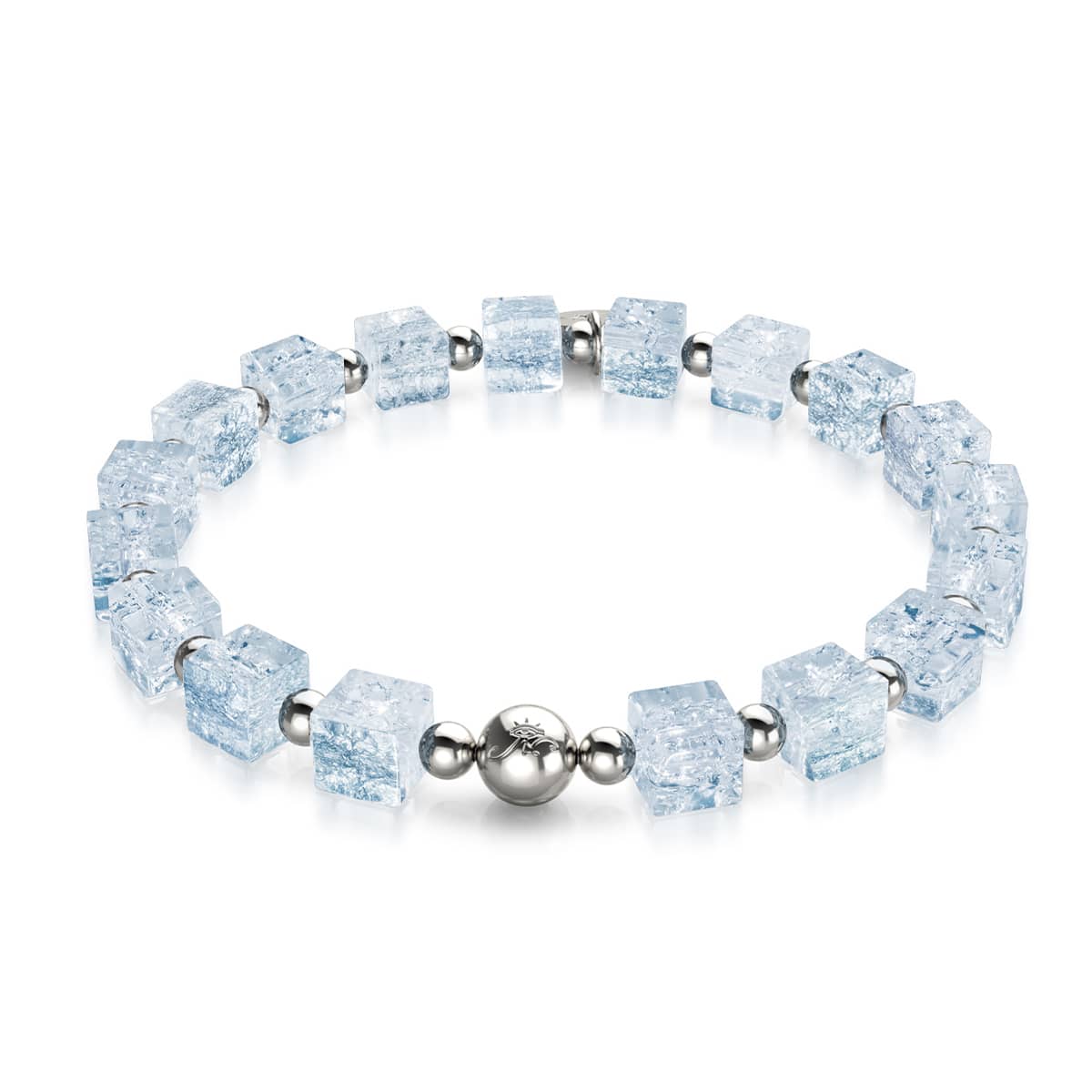 Eiswürfel | Glitzerglas | Zuckerwürfel-Armband