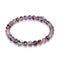 Lila Geisterquarz | Silber | Heilendes Edelsteinperlenarmband