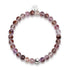 Lila Geisterquarz | Silber | Heilendes Edelsteinperlenarmband