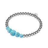 Fidschi-Blau | Kristallkaskaden-Kikiballa-Armband