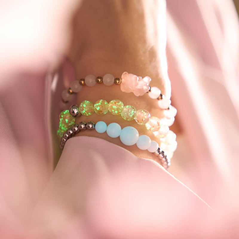 Altrosa | Silber | Lumos Keramik-Ausdrucksarmband