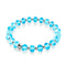 Aquamarin | Silber | Meerjungfrau Glas Macaron Armband