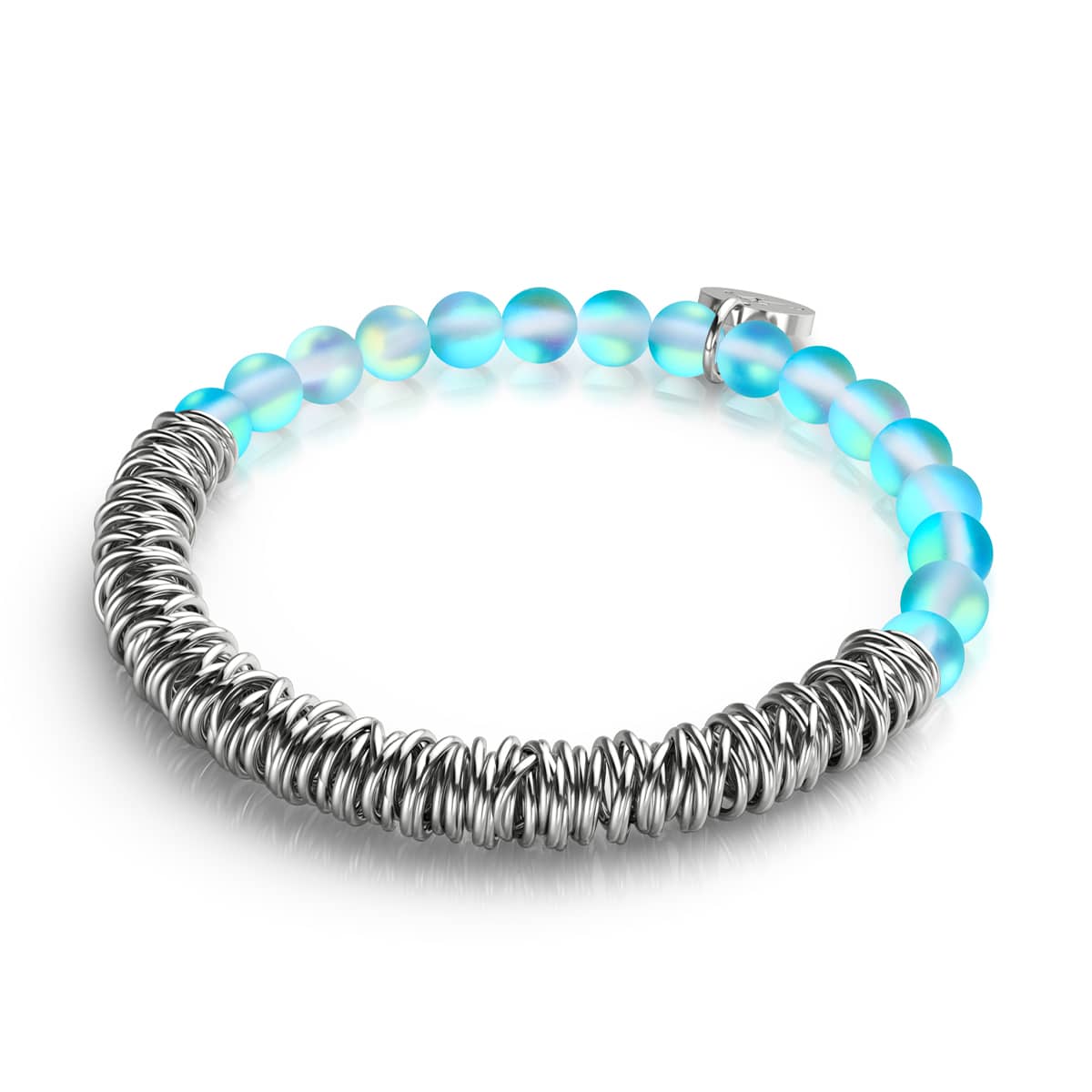 Aquamarin | Silber | Meerjungfrauenglas x Links of Love Armband