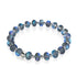 Grau | Silber | Meerjungfrau Glas Macaron Armband