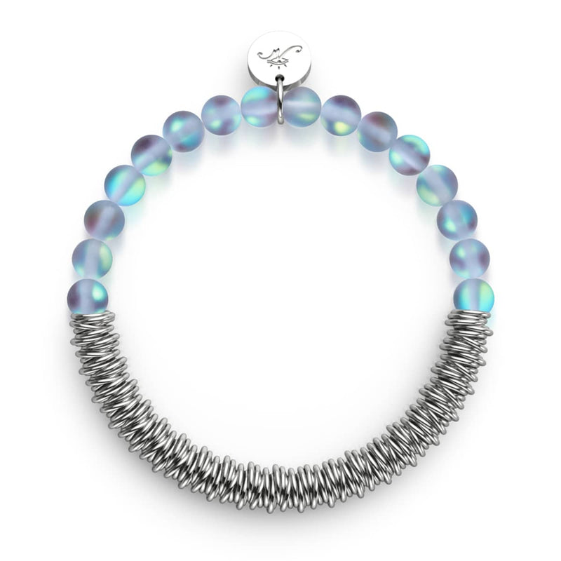 Grau | Silber | Mermaid Glass x Links of Love Armband