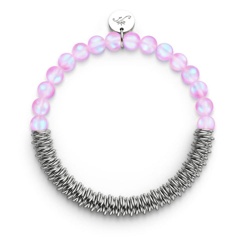 Lavendel | Silber | Meerjungfrauenglas x Links of Love Armband