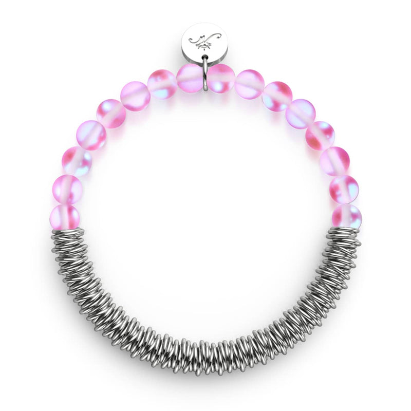 Rosa | Silber | Mermaid Glass x Links of Love Armband