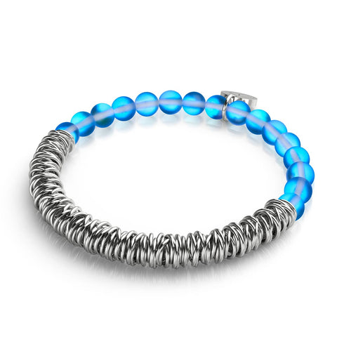 Saphir | Silber | Meerjungfrauenglas x Links of Love Armband