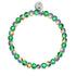Einhorn Grün | Silber | Meerjungfrau Glasperlenarmband