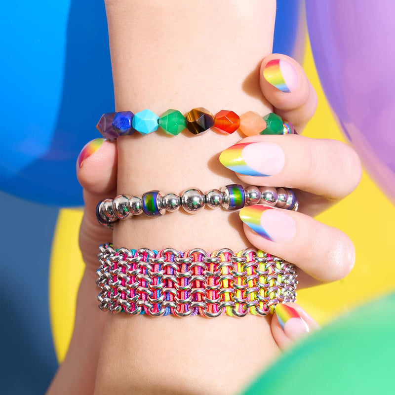 Chromata | Silber | Stimmungsstein-Armband