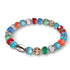 Vergoldeter Regenbogen | 925 Sterling Silber | Strahlendes Facetten-Kristallarmband