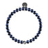 Blauer Sandstein | 925er Sterlingsilber | Armband mit heilenden Edelsteinperlen
