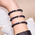 Blauer Sandstein | 925er Sterlingsilber | Armband mit heilenden Edelsteinperlen