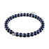 Blauer Sandstein | 925er Sterlingsilber | Armband mit heilenden Edelsteinperlen