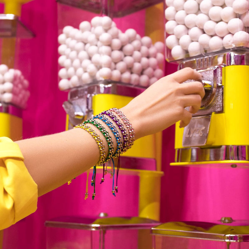 Kismet Links | Pantone Armband | Silber | Capri