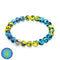 Sonne und Himmel | Ukrainische Hilfe | Glühwürmchen-Glasperlenarmband