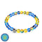 Sonne und Himmel | Ukrainische Hilfe | Galaxie-Glasperlenarmband
