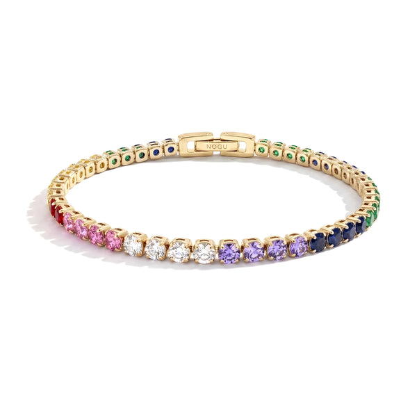 Unicorn Crystal x 18k Gold | Tennis Club Bracelet