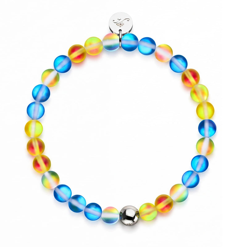 Sonne und Himmel | Ukrainische Hilfe | Meerjungfrau-Glasperlenarmband
