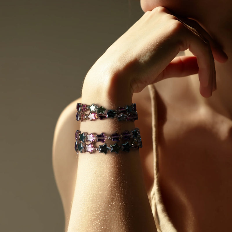 Purple Stardust  | .925 Sterling Silver | Star Wrap