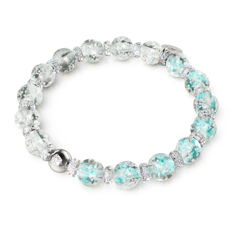 Whiteout | Firefly Glas Schneekugel Armband 