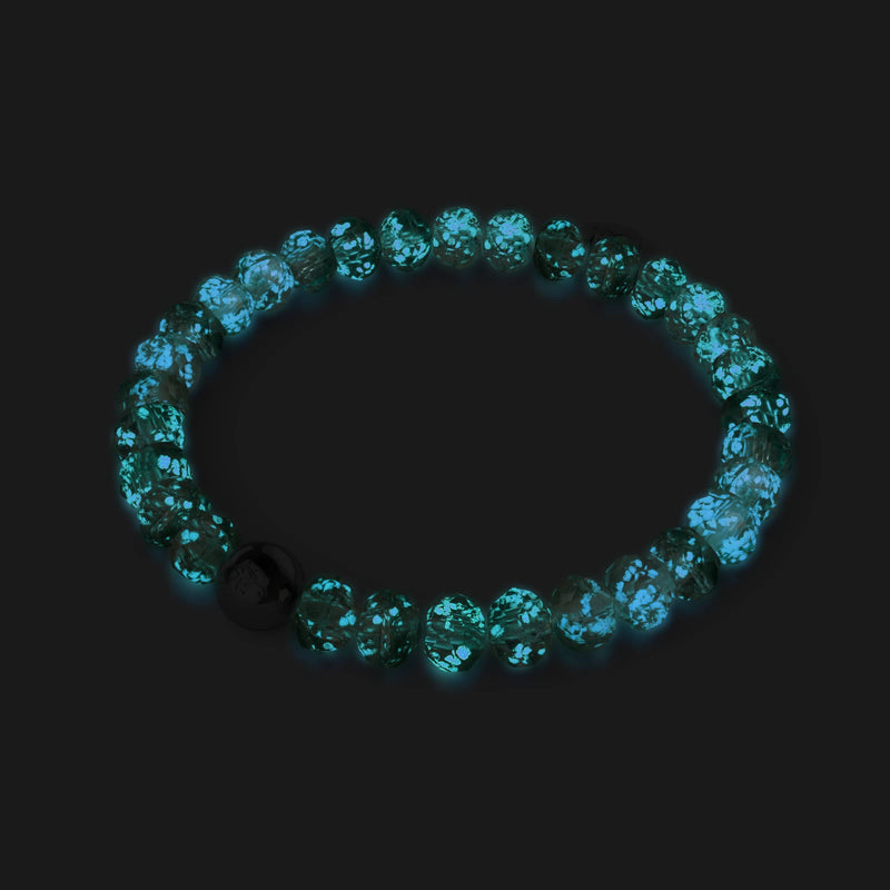 Topaz Ice | Firefly Glass Diamonds Snow Globe Bracelet