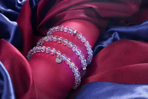 Lilac | Firefly Glass Confetti Bracelet