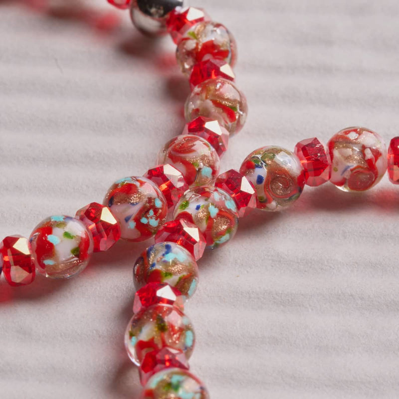 Ruby | Firefly Glass x Crystal Swirl Bracelet