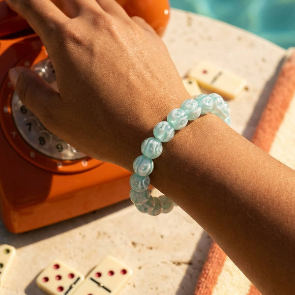 Seafoam Wave | Firefly Glass Tide Bracelet