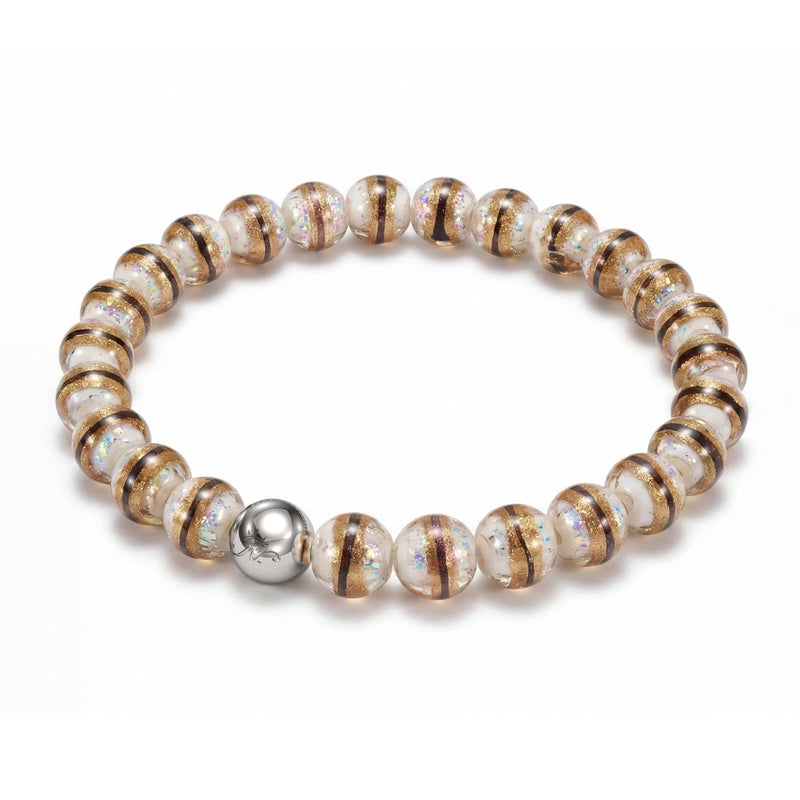 Siberian White | Tiger Glass Bracelet