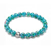 Teal | Firefly Glass Bloomswirl Bracelet