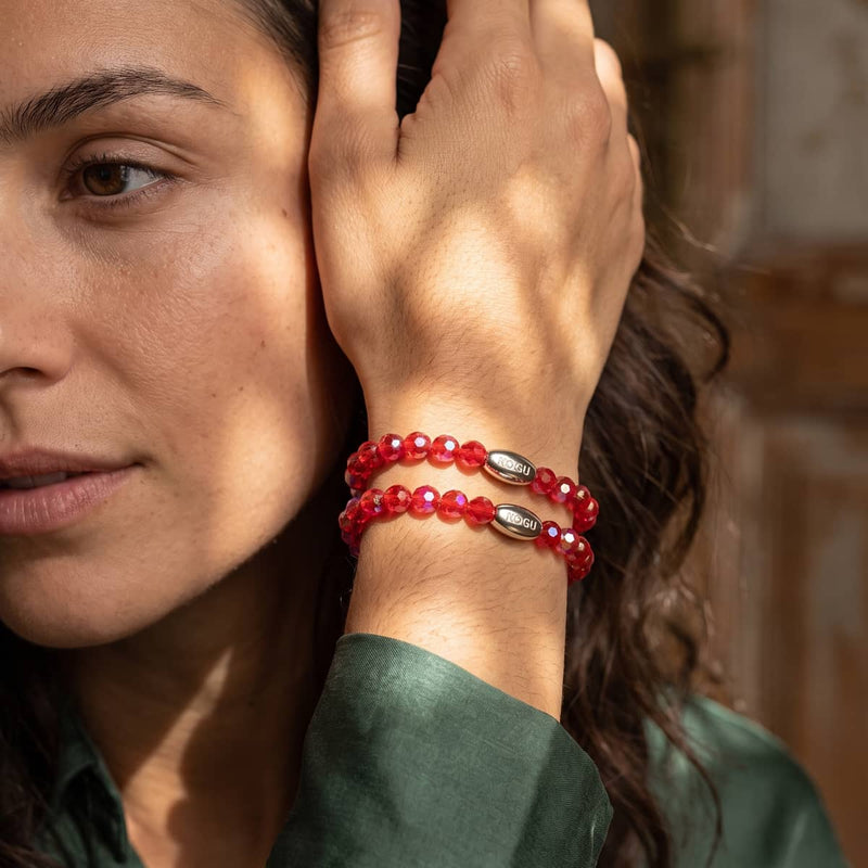 Kirschbombe | Facettiertes Prisma Armband