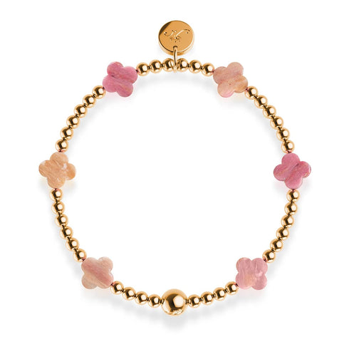 Kleeblattblüte | Roségold | Kleeblatt-Essenz-Armband 