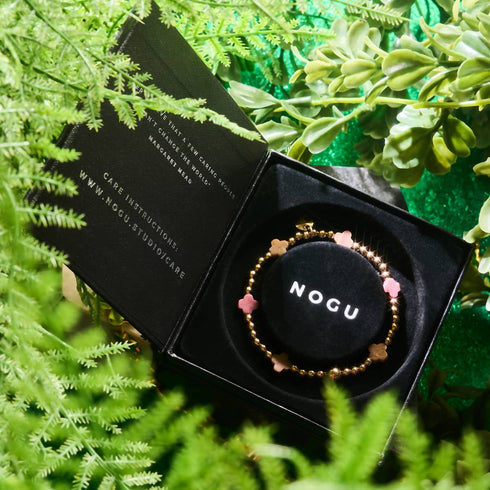 Kleeblattblüte | Roségold | Kleeblatt-Essenz-Armband 