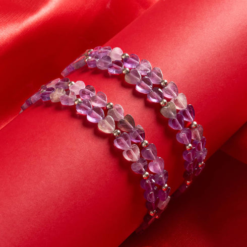 Amethyst | 925er Sterlingsilber | Herz-Wrap